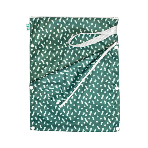 Luierzak - Wet & Dry bag - Green Confetti
