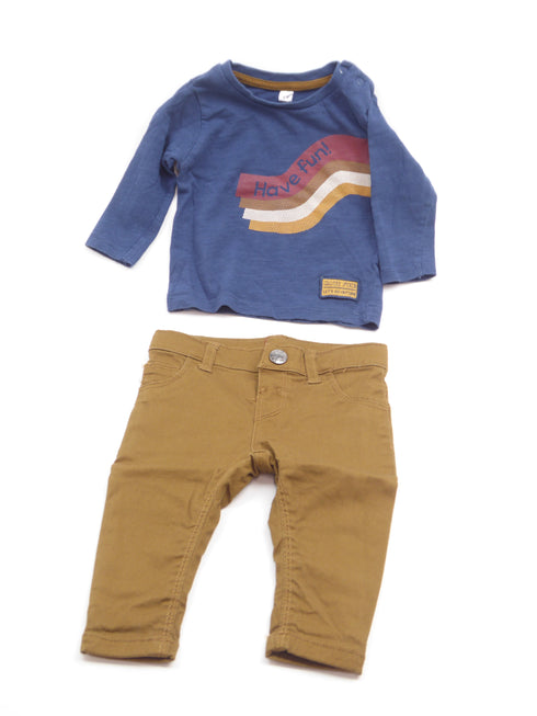 Zeeman - Setje broek en longsleeve (68)