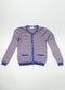 Simple kids - Cardigan (128) Gilet blauw en goud