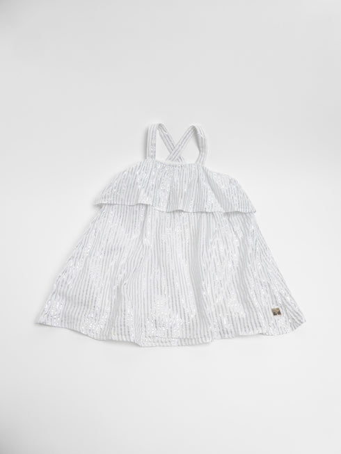 Carrement beau - Kleedje (92) Kleedje met zilver strepen