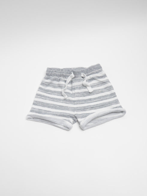 Hema - Short (74) Grijs/wit gestreept