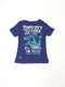 T-shirt kort (104) Blauw met haai
