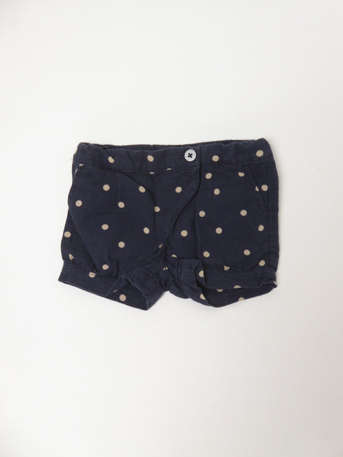 Short (68) Blauwe short met witte bollen