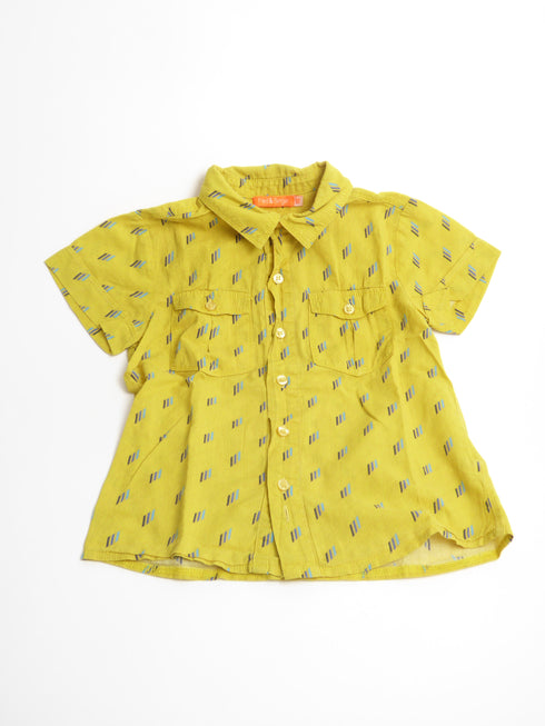Fred & Ginger - Hemd (116) Geel hemd korte mouwen