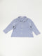 Il gufo - Hemd (80) Grijs blauw gespikkeld hemdje met lange mouwen