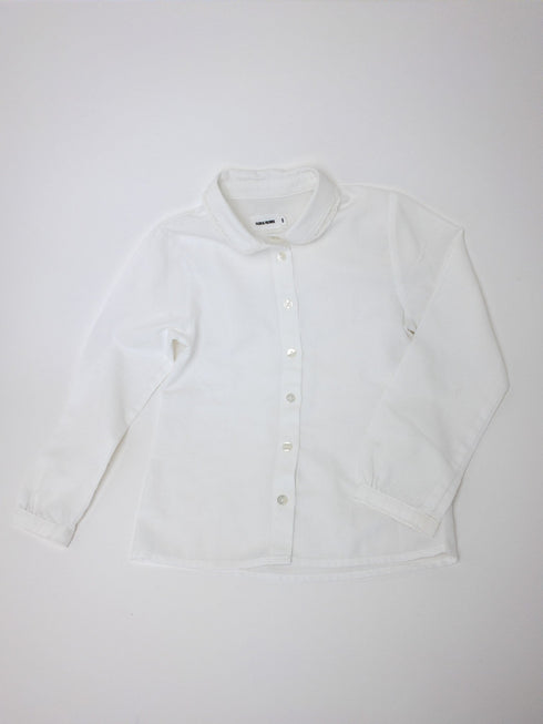 Filou & Friends - Bloes (128) Witte bloes met kant kraagje