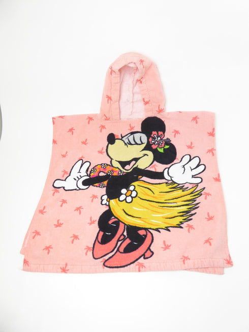 Disney - Handdoek Roze poncho handdoek Miney mouse