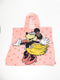 Disney - Handdoek Roze poncho handdoek Miney mouse