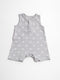 H&M - Playsuit (68) Grijze playsuit met sterretjes
