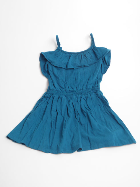 Kiabi - Kleedje (92) Luchtig kleedje - Appelblauwzeegroen (kleur iets groener dan de foto)