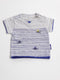 Noppies - T-shirt kort (50) Grijze t-shirt met visjes print