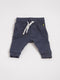 Babyface - Broek (56) Blauw broekje met koordjes
